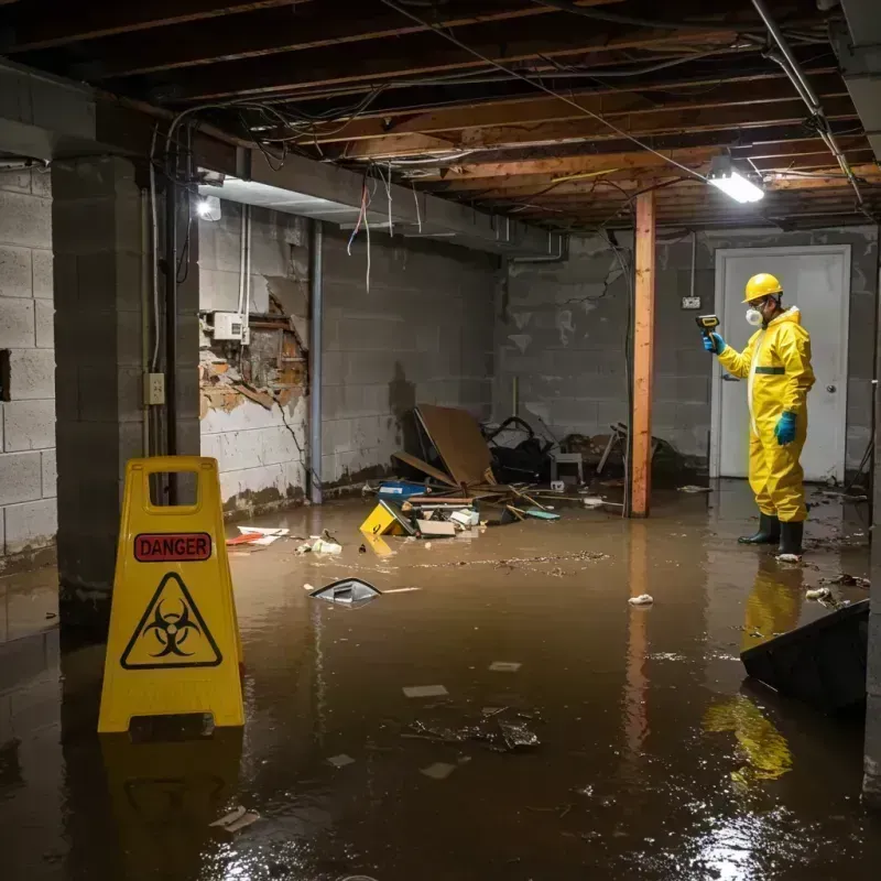 Flooded Basement Electrical Hazard in South Gate, CA Property